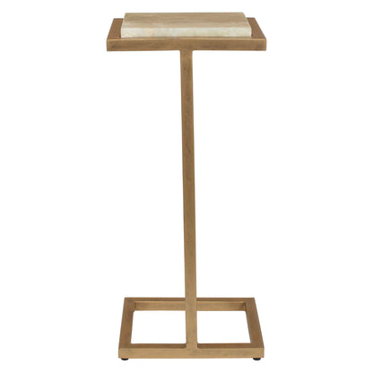 Gamora - Marble Drink Table - Gold / Green