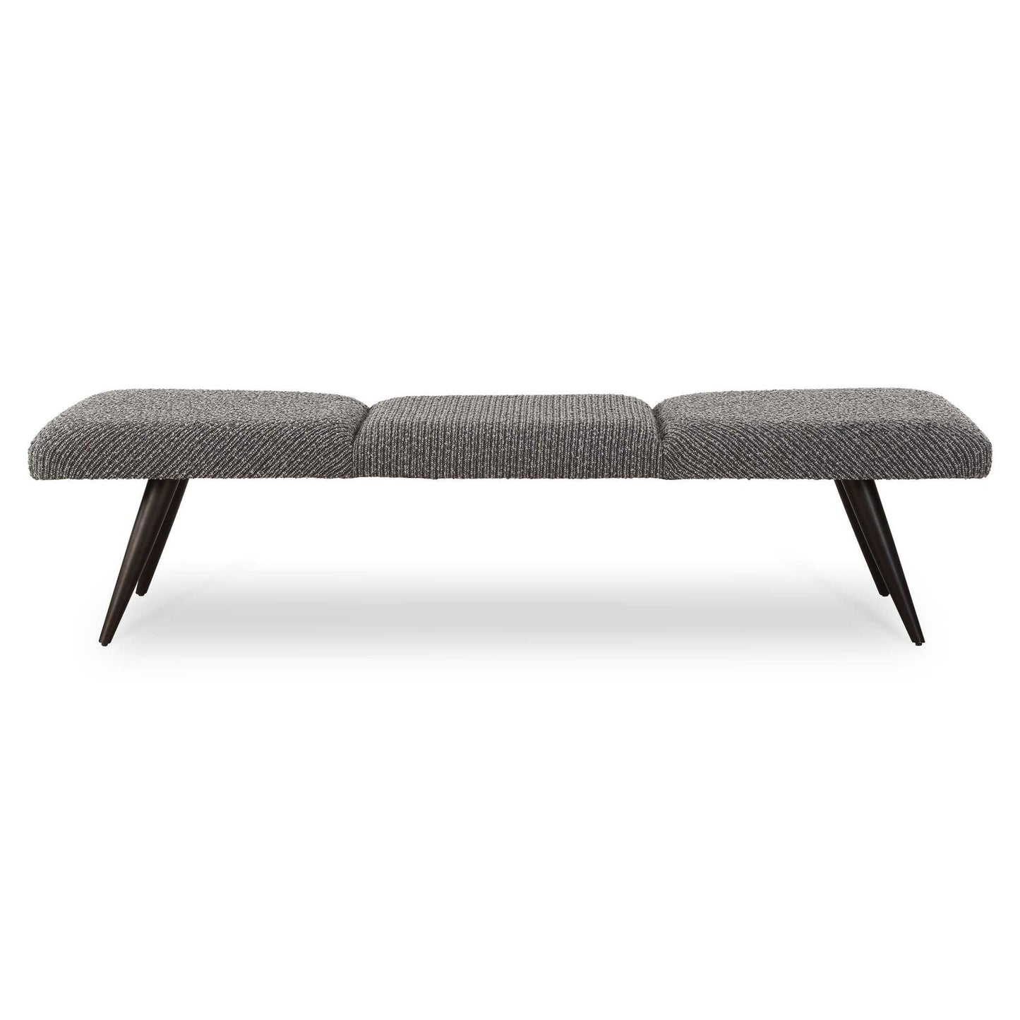 Bowtie - Charcoal Fabric Bench