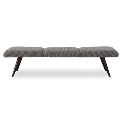 Bowtie - Charcoal Fabric Bench