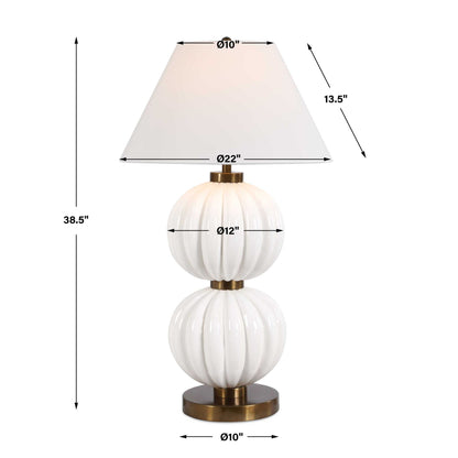 Irena - Sphere Table Lamp - White