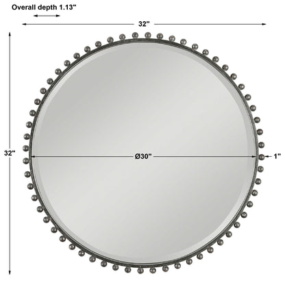 Taza - Round Iron Mirror