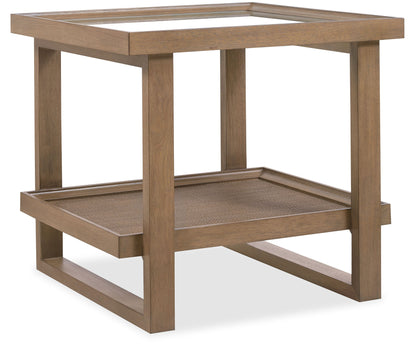 Sonnet - Rectangular End Table - Gray