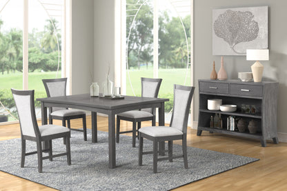 Flair - 5 Piece Dining Set (Table & 4 Chairs) - Gray