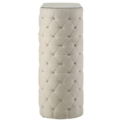 Sonya - 5-Drawer Upholstered Bedroom Chest Of Drawers - Ivory