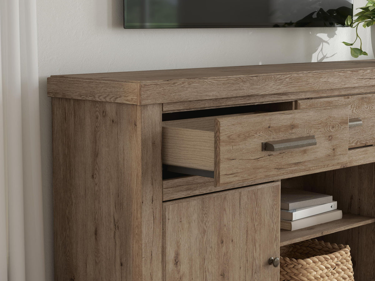 Garistyn - LG TV Stand With Fireplace Option