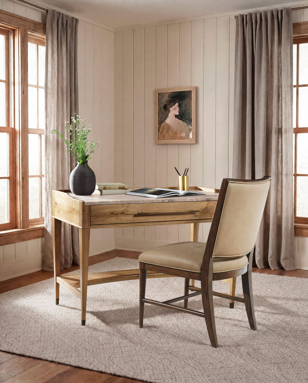 Cashiers - Small Writing Desk - Almond