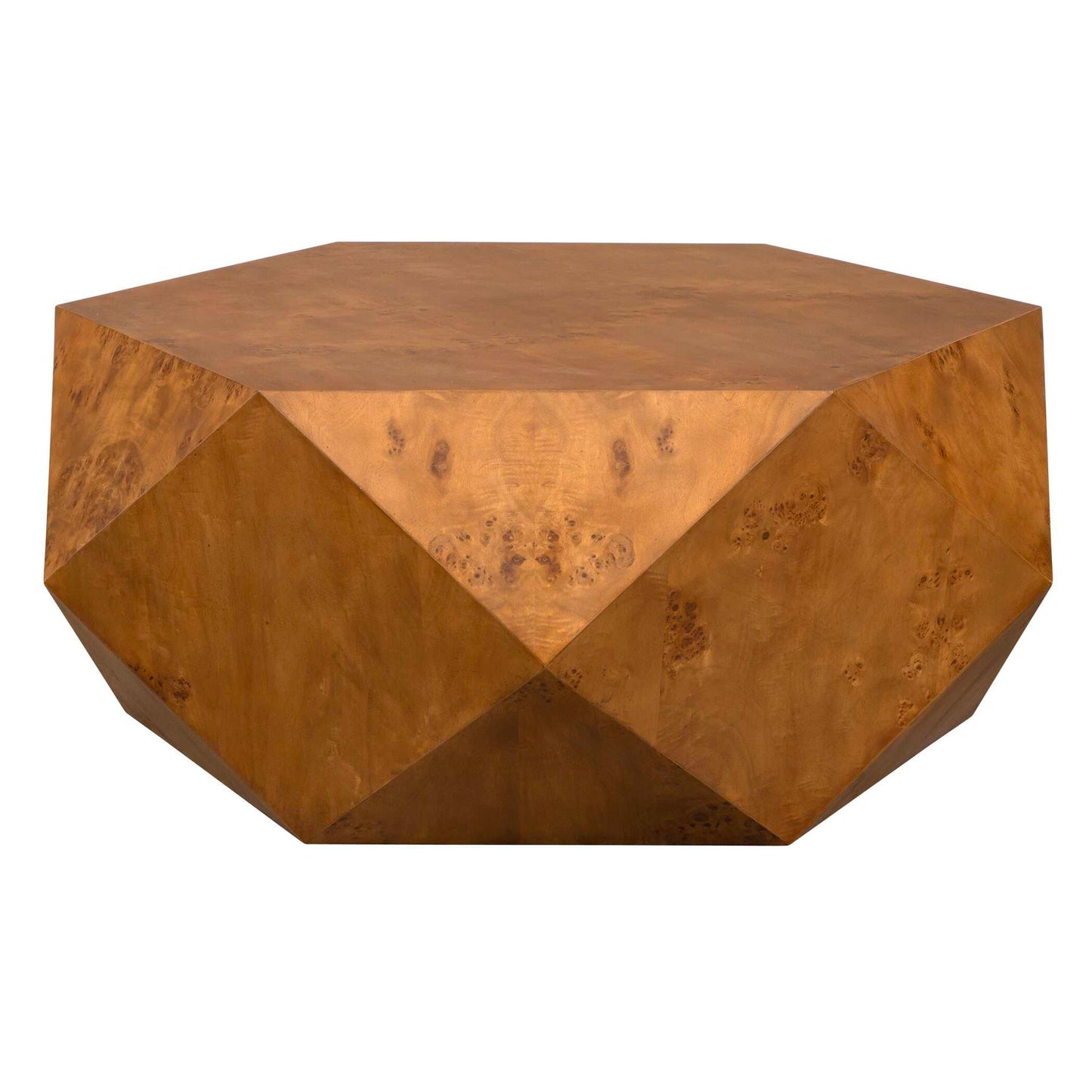 Hughes - Geometric Coffee Table - Dark Brown