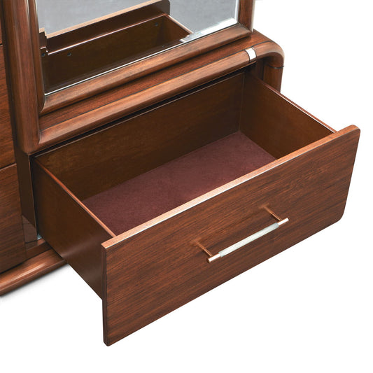 Mason Park - Chest With Storage Mirror - Umber