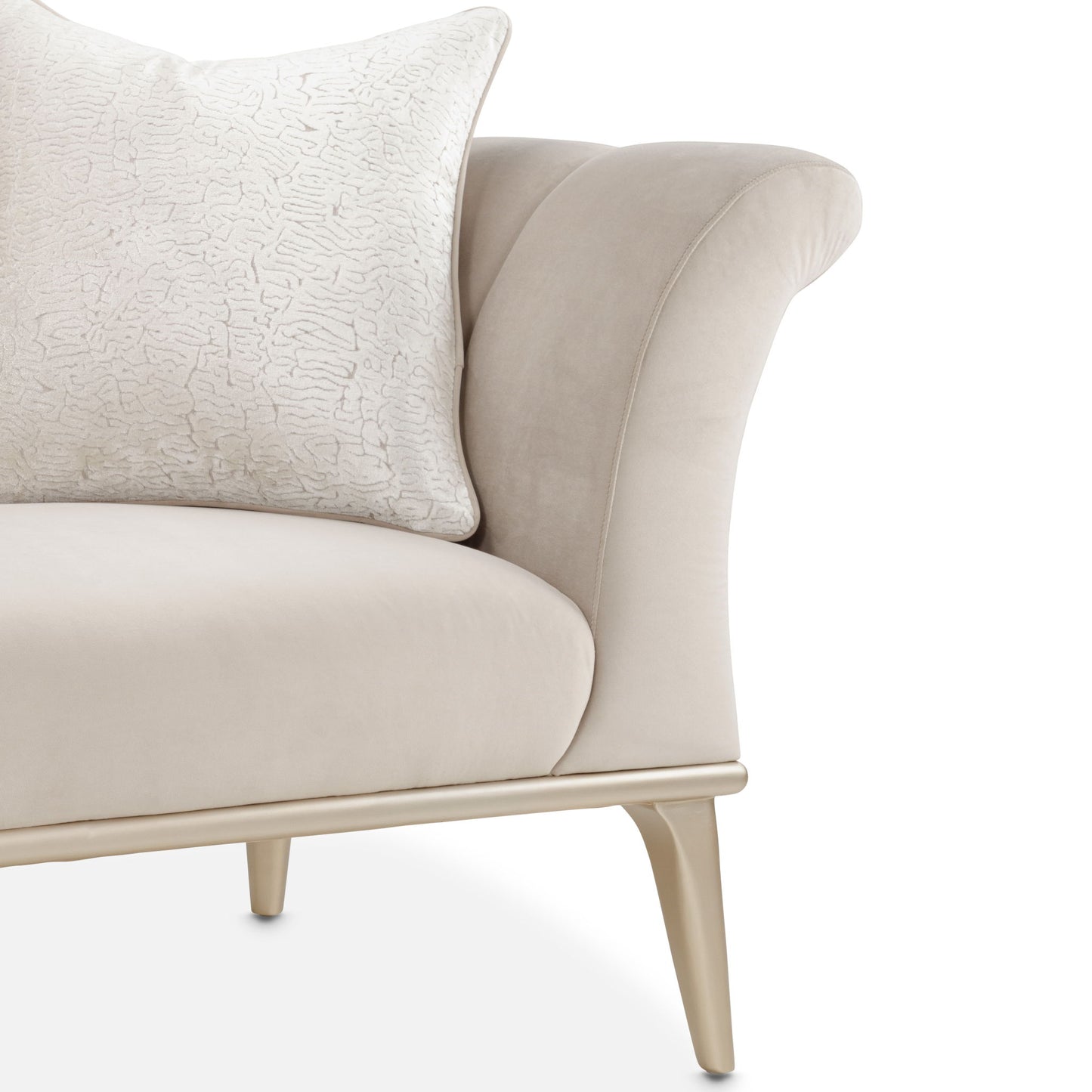 Yvette - Chair And A Half - Porcini / Medium Champagne