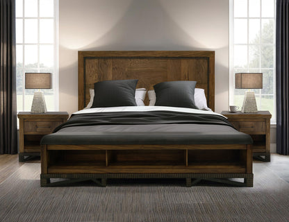 Walnut - Nightstand - Walnut Brown