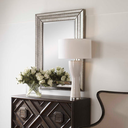Seymour - Mirror - Antique Silver