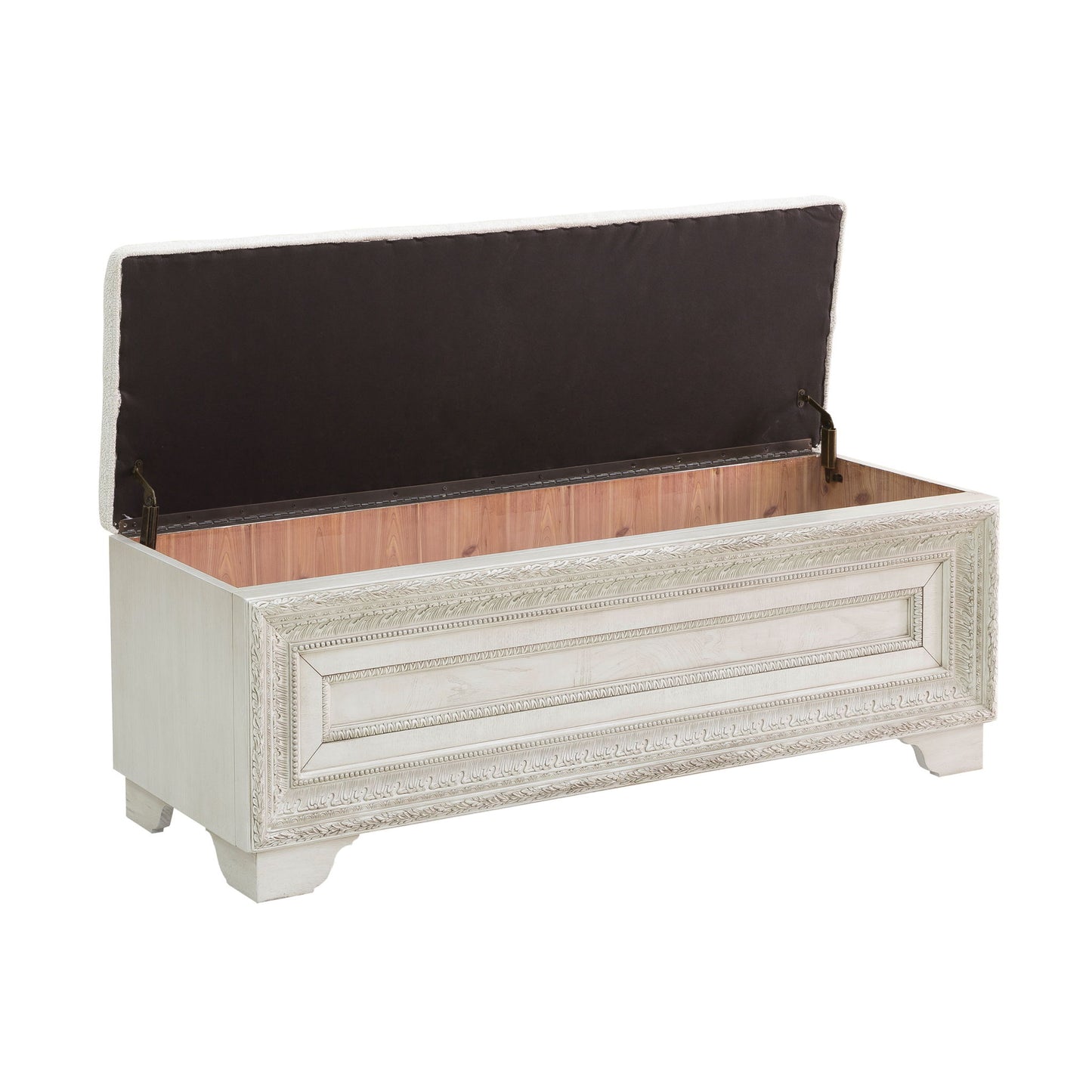 Camila - Storage Bed Bench - Cream
