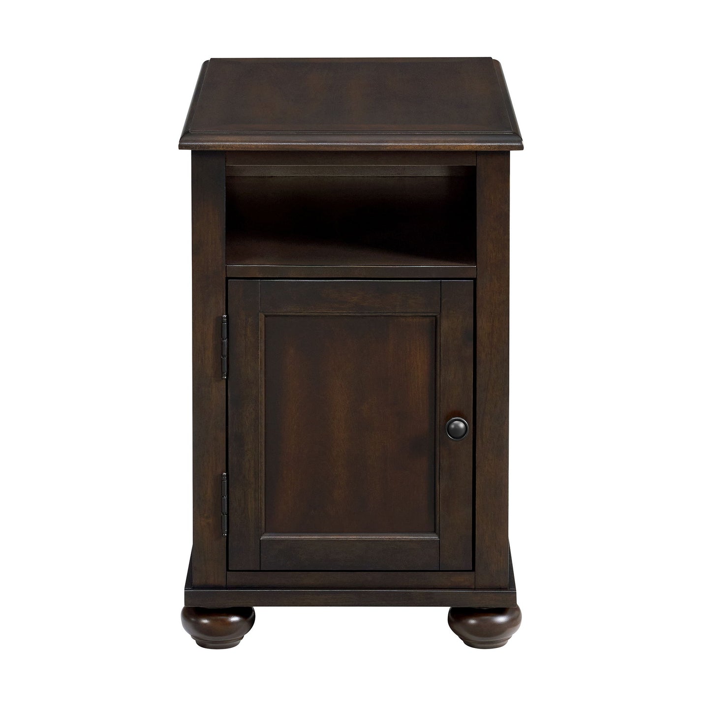 Wagner - Chairside Table With USB - Cherry