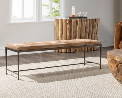 Achen - Hide 60" Bench