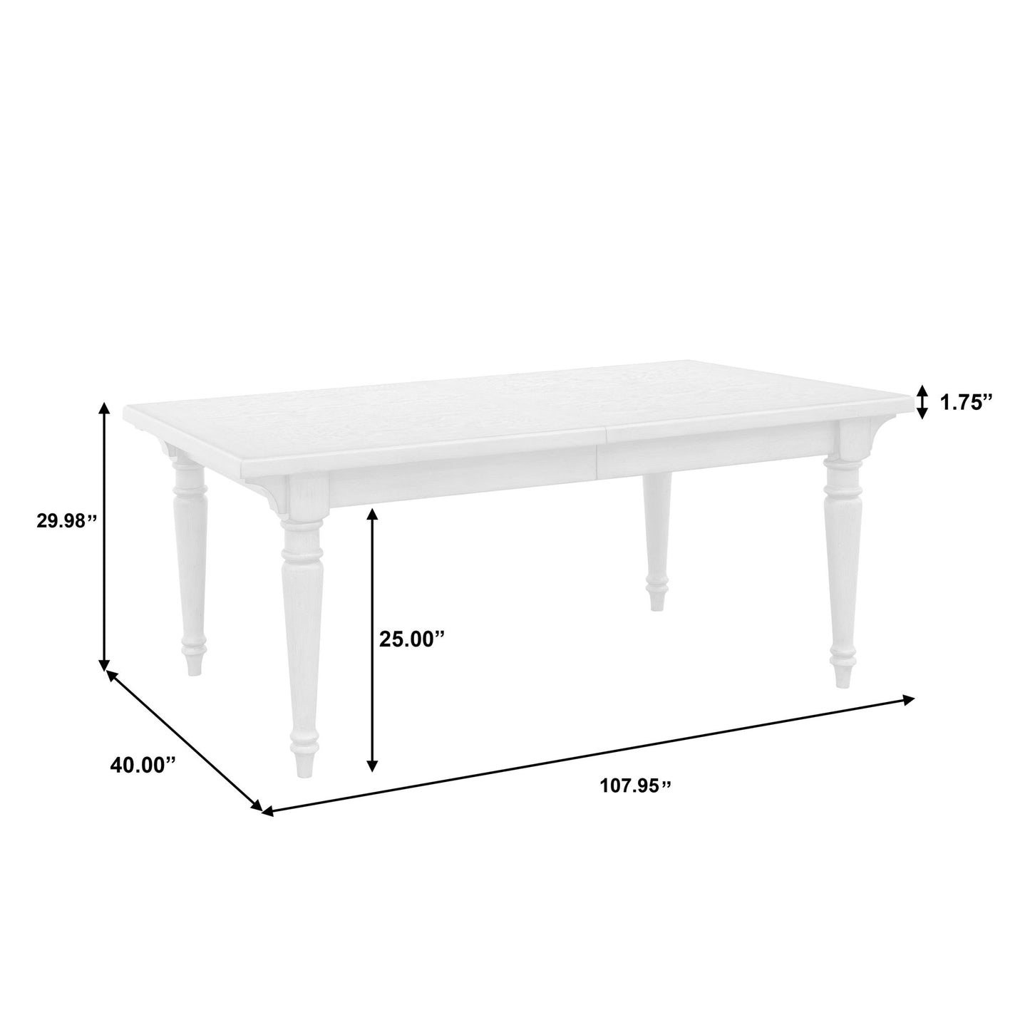 Madison Ridge - Farmhouse Leg Table - Light Oak