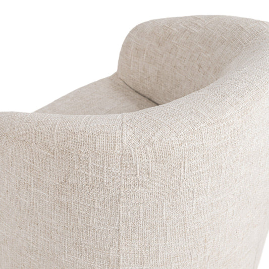 Diah - Swivel Accent Chair - Toasted Linen