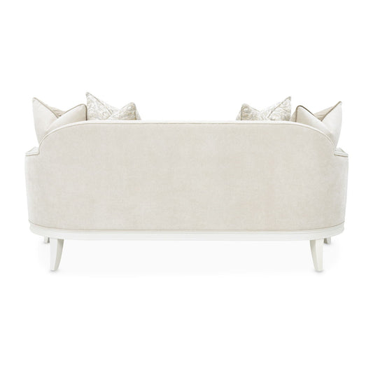 La Marisia - Chenille Loveseat - Tranquil / Creamy Pearl