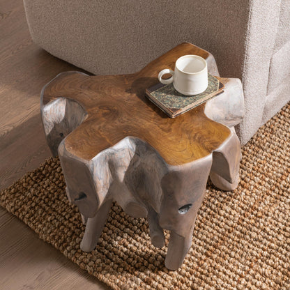 Cypress - Teak Root End Table