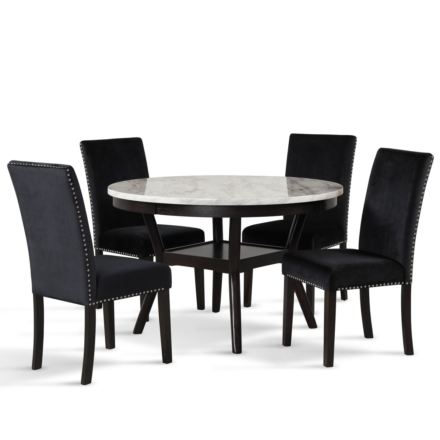 Celeste - Round Dining Table - Espresso