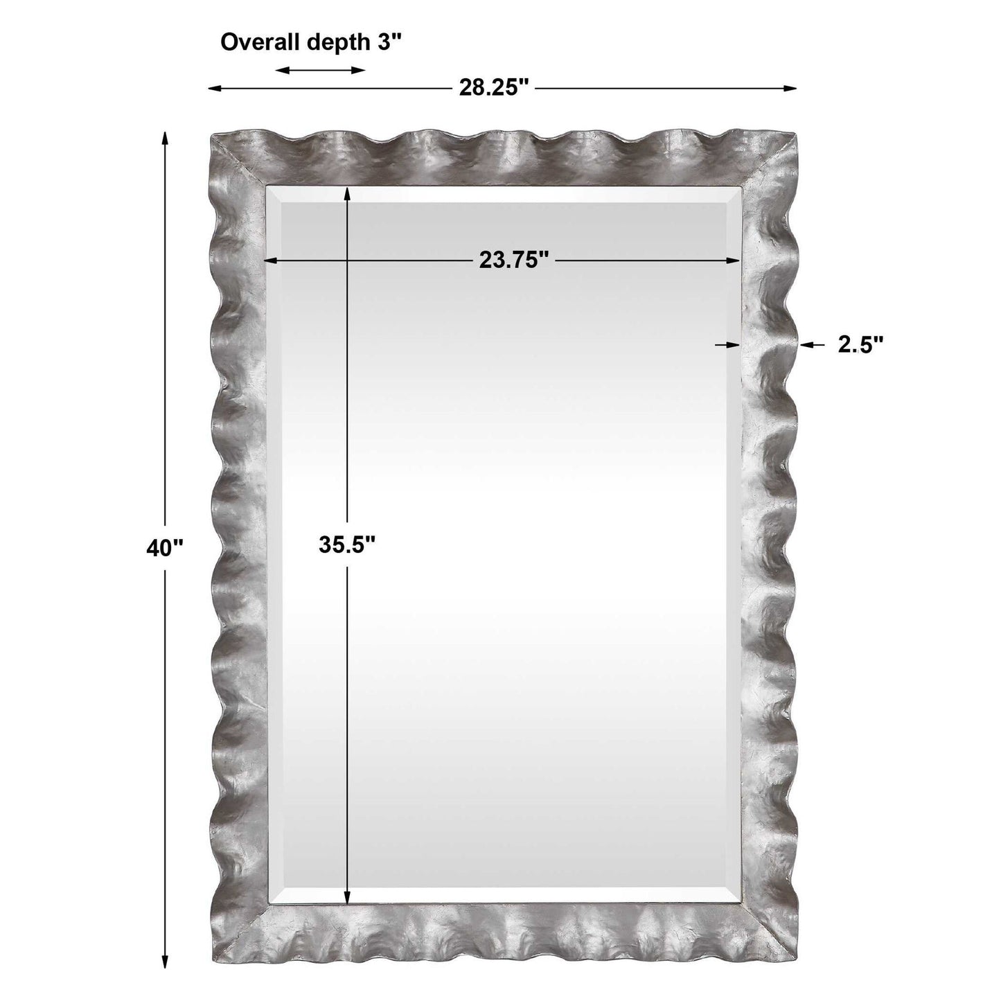 Haya - Scalloped Mirror