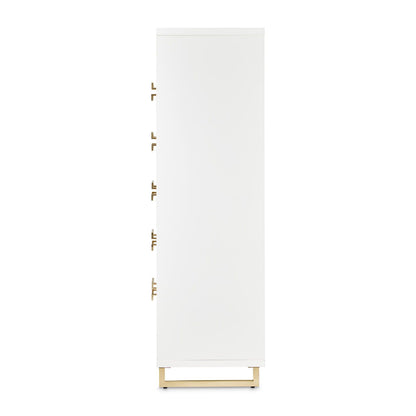 Palm Gate - 6-Drawer Chest - Cloud White