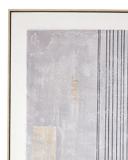 Razi Framed Canvas (Set of 3) - Gray
