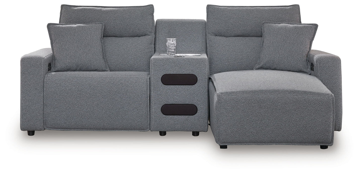 Modmax II - Reclining Sectional - Salt And Pepper