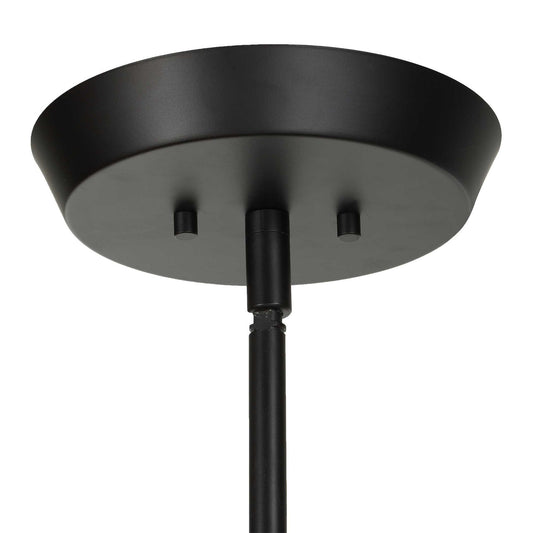 Hoi An - 4 Light Geometric Chandelier - Black