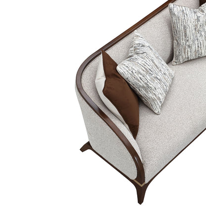 Houston - Loveseat - Pebble / Walnut