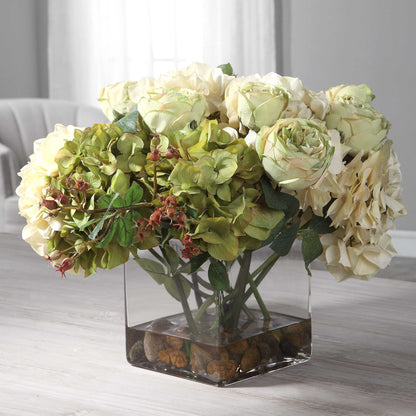 Cecily - Hydrangea Bouquet - Green