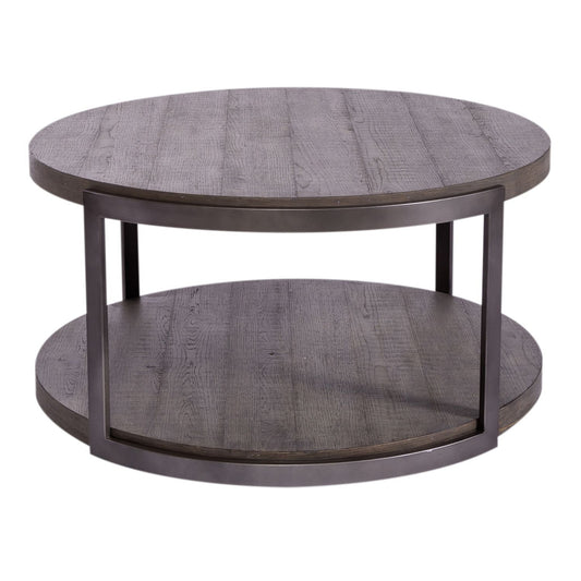 Modern View - Round Cocktail Table Top - Gauntlet Gray