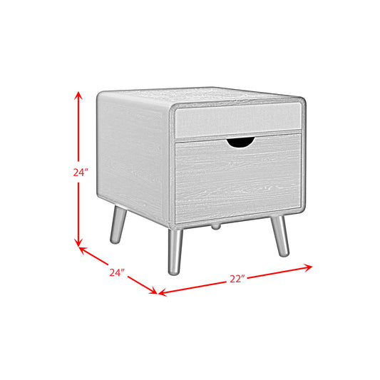 Halo - Square Smart End Table - Black