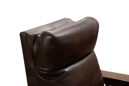 Artisan - Power Recliner-With Power Headrest - Dark Brown