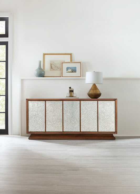 Melange - Lloyds Leopard Entertainment Credenza - Dark Brown