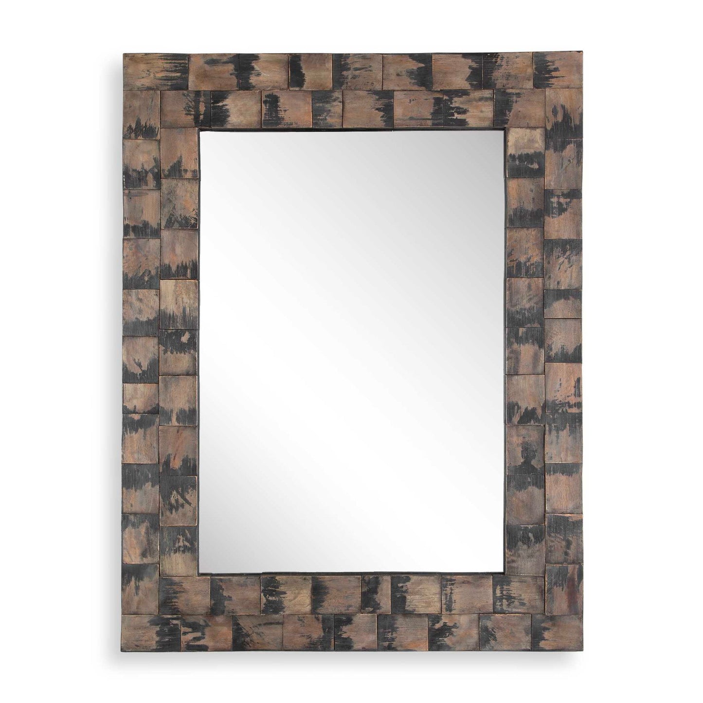 Burke - Wooden Mirror - Light Brown