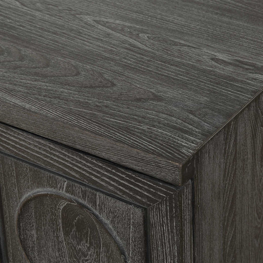 Shelby - 2 Door Ebony Stained Cabinet