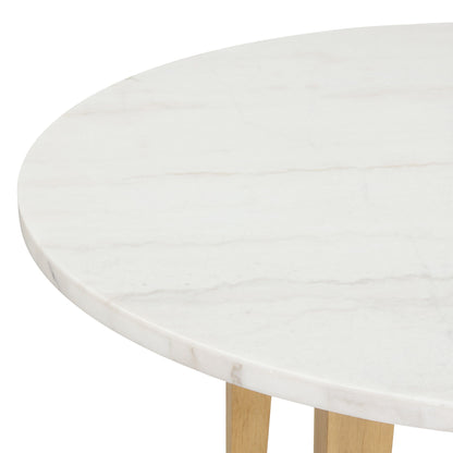 Essence - 54" Round Dining Table With Marble Top
