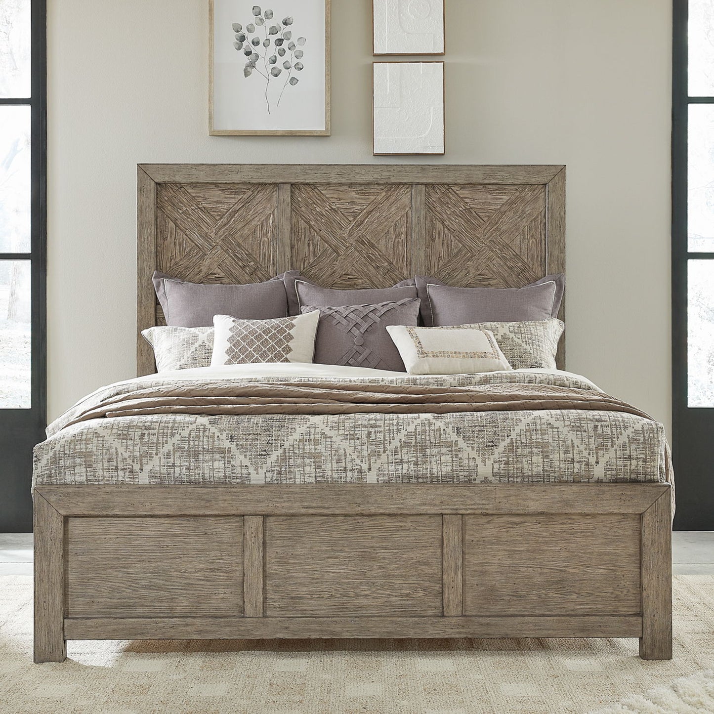 Skyview Lodge - Panel Bed Rails - Cobblestone