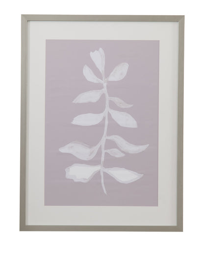Fresh Leaves I Framed Print - Gray