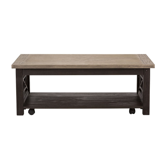 Heatherbrook - 3 Piece Table Set (1 Cocktail 2 End Tables) - Charcoal & Ash