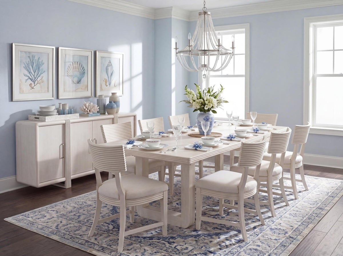 Maren - Double Pedestal Dining Table With Leaf