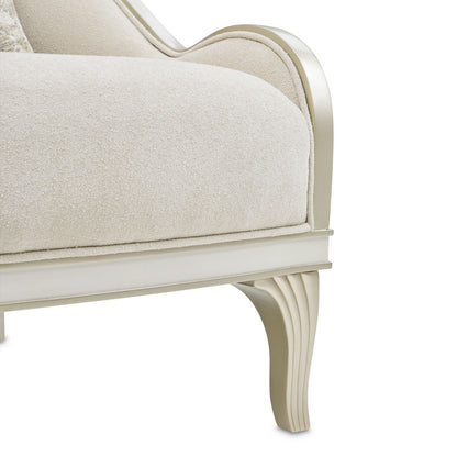 La Marisia - Chenille Accent Chair - Tranquil / Light Champagne