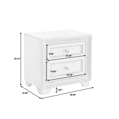 Camila - 2 Drawer Nightstand - Cream