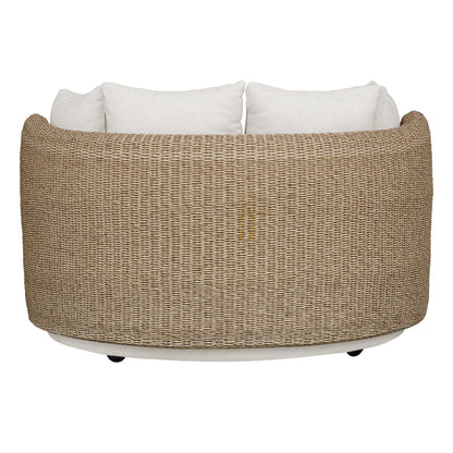 Sunset - Outdoor Round Swivel Day Bed - White