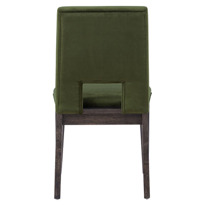 Evan - Velvet Side Chair - Green