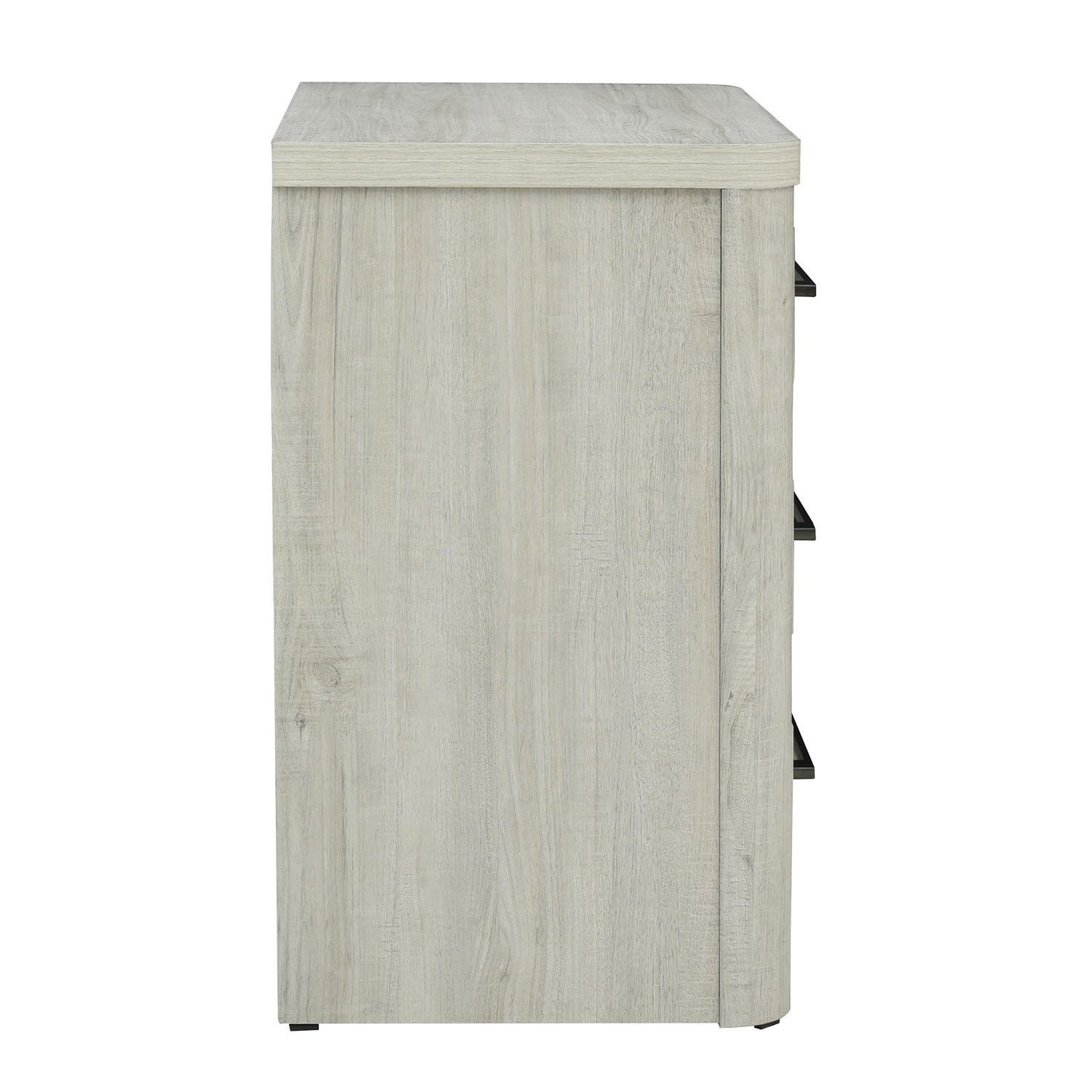 Modern Play - Nightstand With Charging Station - Natural White