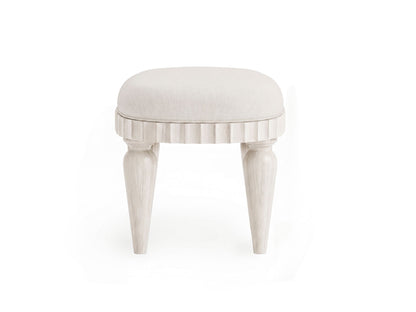 Vivienne - Vanity Stool - Whisper White