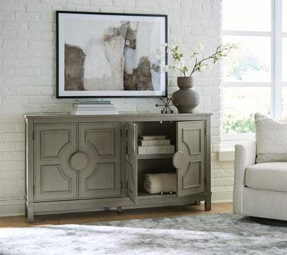 Darlock - Accent Cabinet - Warm Gray