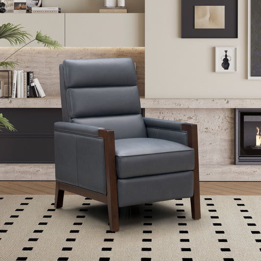 Carolyne - Recliner Push Thru The Arm - Santa Fe-Ocean