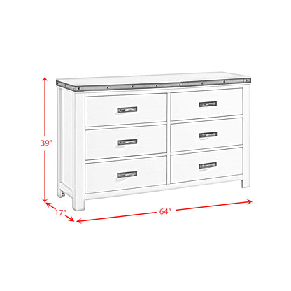 Wade - Youth 6-Drawer Dresser